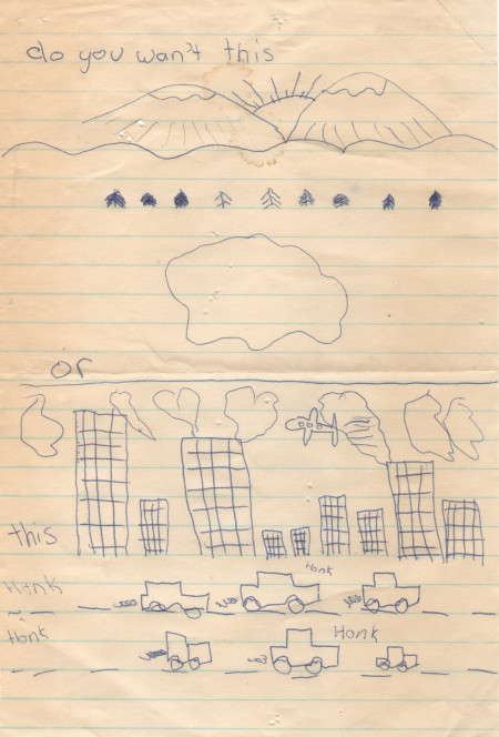 A very early drawing of mine I drew during church 