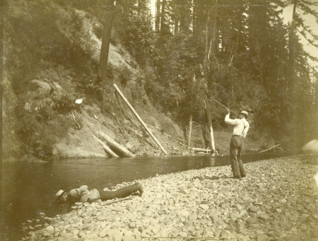 Hunting on Rock Creek near Stevenson, WA. c. 1911
