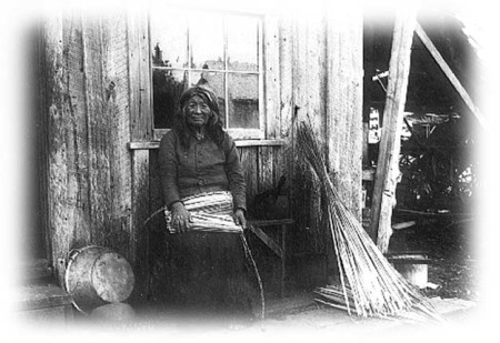 Jennie Michel, descendant of the Clatsop Tribe. Ca. 1900