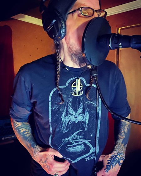 Laying down screams for our band, Cathartes Aura. Travis Witmer photo 