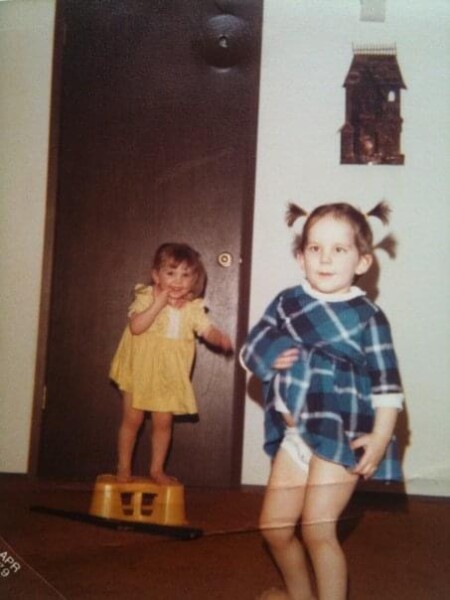 My Sister and I, circa 1979